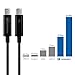 [Intel Certified] Cable Matters Thunderbolt Cable (Thunderbolt 2 Cable) in Black 6.6 Feet