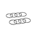Women's Plain Band Knuckle Stacking Midi Ring, Set of 8 - Stainless Steel - by Silver Phantom Jewelry