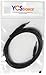 YCS basics 6 Foot 3.5mm Male to Male 4 Conductor Aux/Headphone Cable