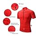 Spotti Men's Cycling Bike Jersey Short Sleeve with 3 Rear Pockets- Moisture Wicking, Breathable, Quick Dry Biking Shirt Red
