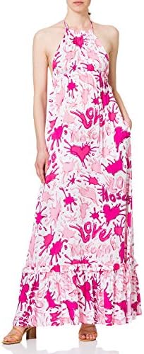 Love Moschino Women's Long Dress-Allover Hearts and Splash Logo Print  Casual, All.splash Rosa, 38 price in UAE | Amazon UAE | kanbkam