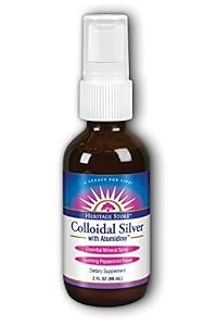 Image of Heritage Store Colloidal Silver with Atomidine Spray, Peppermint, 2 Fluid Ounce