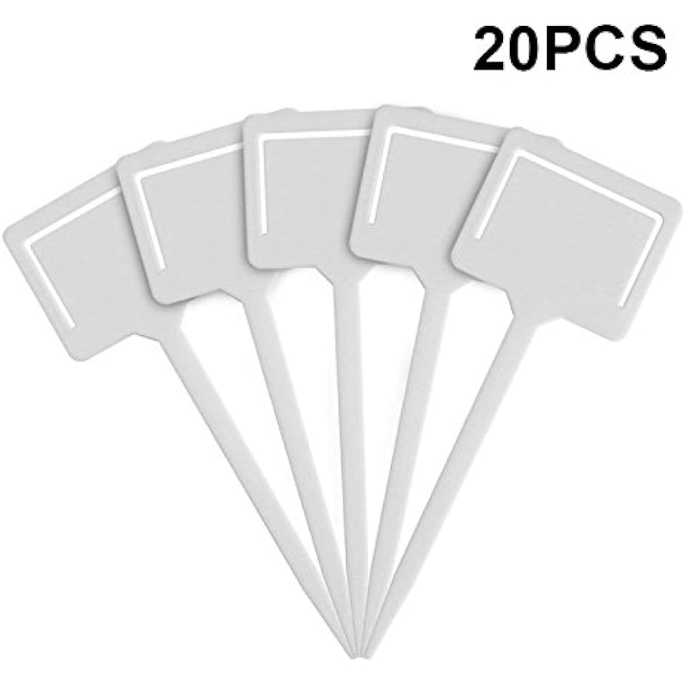Thick Plastic Plant Tags Garden Labels Waterproof Nursery Markers 20