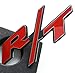 Partsto R/T RT Metal Hood Grill Emblem Badge w/Mount for Dodge Challenger Charger