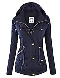 MBJ Womens Military Anorak Hoodie Jacket