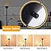 SUNLLIPE Floor Lamp 70.5 inches Energy Saving Sturdy Tall Standing Light Modern Pole Reading Lamp LED Torchiere Floor Lamp for Living Room, Dorm and Bedroom (Black)