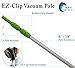 Aqua Select 6-18 Foot Telescoping Pool Vacuum Pole | Heavy Duty Aluminum Pole for Leaf Skimmers, Pool Brushes and Vacuum Heads | Expandable Swimming Pool Pole