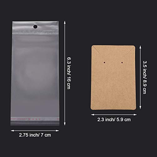 5 Earrings+Display+Necklace+Self+Sealing+Necklaces