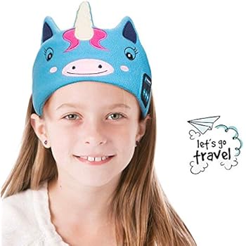 Kids Headphones - Lavince Wireless Headphones Headband Bluetooth V4.2 Sleep Headband with Microphone Adjustable Soft Fleece Headband Headphones for Kids School Home Travel