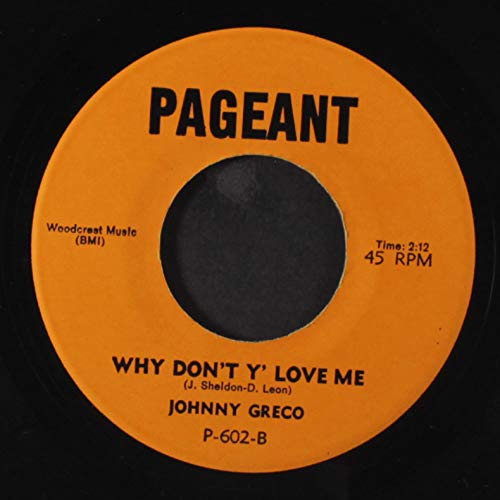 JOHNNY GRECO & GROUP rocket ride / why don't y' love me Music
