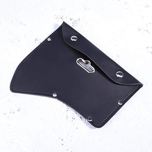 BESTOMZ Leather Axe Head Sheath Axe Cover with Hook