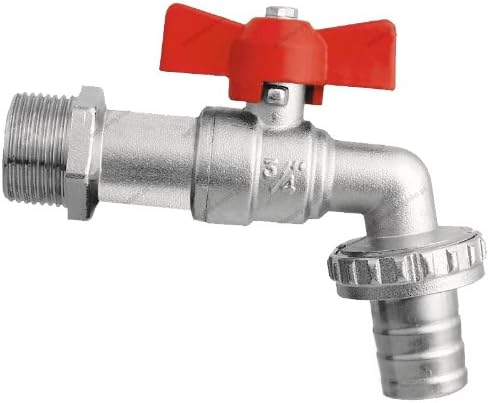Garden Hose Tap 1/2" BSP European Thread Butterfly Handle Ball Valve Bib Water Hose Pipe