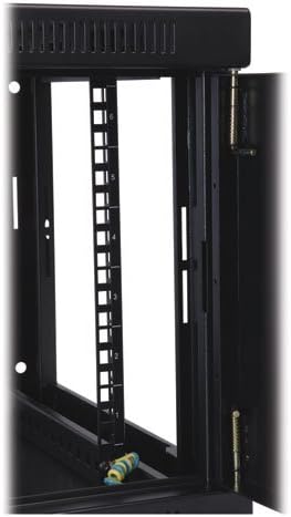 Eaton Tripp Lite SmartRack 9U Low-Profile Switch-Depth Wall-Mount Mini Rack Enclosure, Clear Acrylic Window (Black) (SRW9UG) - Image 5