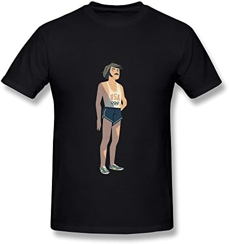 WANXIN Men's Steve Prefontaine So Fast T-shirt Size L Black