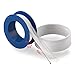 Katzco 1/2 X 520 Inch Sealing Tape - 5 Pieces of Teflon Thread Seal - Perfect for Shower Heads, Sprinklers, Propane Fittings, Gas Heaters, Commercial, Home Appliances