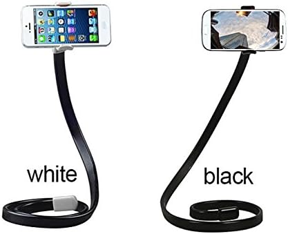 OCTO MOUNTS - Universal 360 Degree Flexible Cellphone Camera Stand Holder or Selfie Stick, Lazy Bracket with Flexible Arm for iPhone Galaxy Android Samsung BLACK