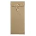 JAM PAPER #10 Business Premium Envelopes with Button and String Closure - 4 1/8 x 9 1/2 - Brown Kraft Paper Bag - 25/Pack