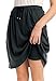 Women's Plus Size Skort In Soft Sport Knit With Custom-Fit Waist Black,L