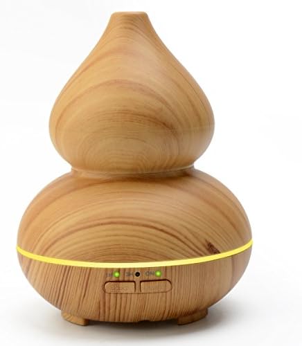 Aromatherapy Essential oil Diffuser Cool Mist Humidifier,150ml Colorful Ultrasonic Humidifier Aroma Diffuser for Home,Yoga,Office,Spa,Bedroom,Baby Room (wood grain) Meski