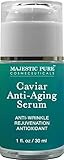 Majestic Pure Anti Aging Serum, Antioxidant Blue Marine Algae Caviar Anti Wrinkle Serum, Skin Rejuvenation & Nourishment, 1 fl oz