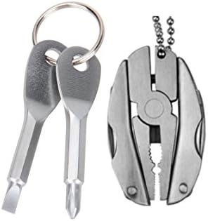 Small steel pocket multi-tool set - great for keychains, easy to use, multi functionality