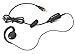 Motorola HKLN4455 CLP Single Pin Non-Adjustable PTT Earpiece (Black) primary