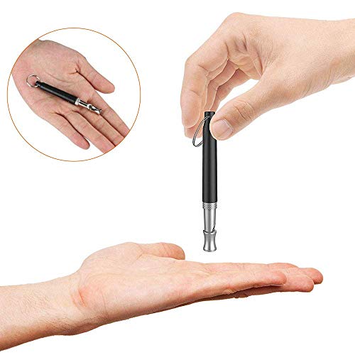 Mumu Sugar Dog Whistle to Stop Barking, Adjustable Pitch Ultrasonic Training Tool Silent Bark Control for Dogs- Pack of 2 PCS Whistles with 2 Free Lanyard Strap