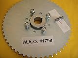 Go Cart Sprocket and Hub for 1" Axle ,54 Tooth for #40,41,420 Chain
