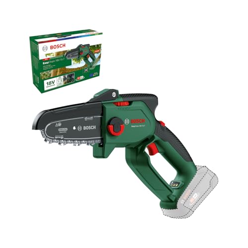 Bosch Élagueur sans fil compact/mini EasyChain 18V-15-7 (pour couper le bois ; système 18 V ; vitesse de la chaîne : 6,95 m/s ; sans batterie)