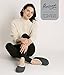 Pembrook Ladies Cable Knit Slippers – Gray - Large (9-10.5) – Ballet Style With Non-Skid Sole - Faux Shearling Lining and Suede Sole - Great Plush Slip On House Slippers For Adults, Women, Girls