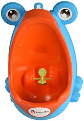 ToddlerMate Fun Frog Potty Training Urinal for Boys with Aiming Target - Blue