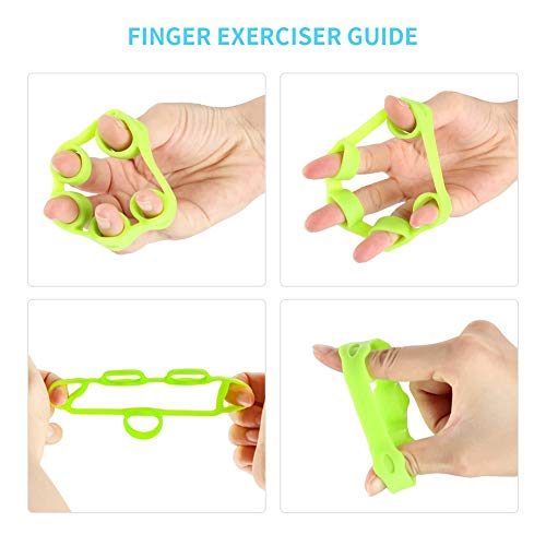Newlemo-Antistressbaelle-handtrainer-3-Anti-Stress-baelle-und-3-fingertrainer-fuer-Erwachsene-und-Kinder-Stressabbau-Kraft-steigern-Geschicklichkeit-verbessern