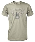 Harley-Davidson Mens Black Label Stone Wings Short Sleeve T-Shirt Cream 30291306