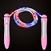 Bostom Color-Change LED Jump Rope Fun Fitness Fully Adjustable Rope Skipping with Battery Operated Kinetic-Powerd Light (Pink)