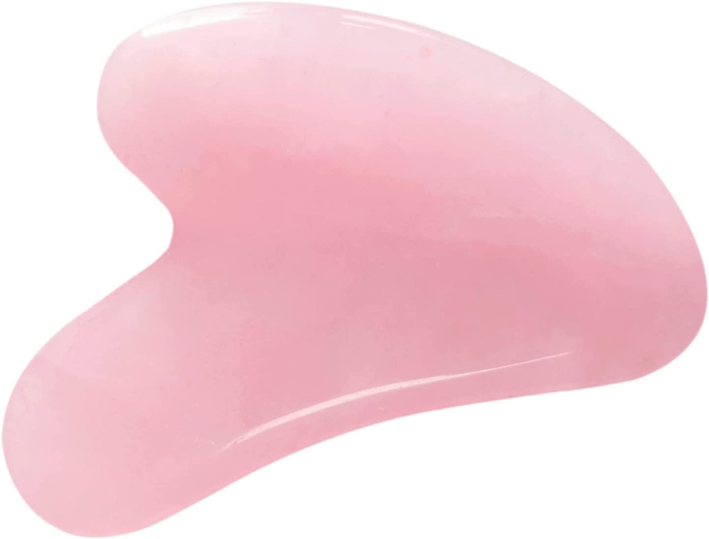 Mina Heal Rose Quartz Gua Sha Facial Massagers for Facelifting Scraping Anti-Wrinkles Anti-Aging Skin Detox and Rejuvenation
