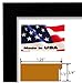 US Art 17x22 Black Flat 1.25 Inch, Smooth Wrapped Finish Wood Composite Wall Decor Picture Poster Frame