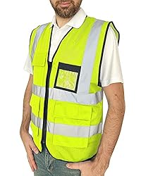 Kazsaifo Reflective Safety Vest for Men Women with
