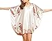 Tangkula Women's Short Batwing Sleeve Plus Size Nightgown