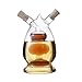 Kitchen Glass Oil Bottle, Multi-purpose Oil and Vinegar Cruet, 2 in1 Handblown Cone Shape Bottles,Gourd