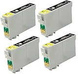 4 Pack Elite Supplies ® Remanufactured Inkjet Cartridge Replacement for #69 T069 T0691, Epson T069120 Black, Works With Epson Stylus C120, Stylus CX5000, Stylus CX6000, Stylus CX7000F, Stylus CX7400, Stylus CX7450, Stylus CX8400, Stylus CX9400Fax, Stylus CX9475Fax, Stylus N10, Stylus N11, Stylus NX100,Stylus NX105, Stylus NX11, Stylus NX110, Stylus NX115, Stylus NX200, Stylus NX215, Stylus NX300, Stylus NX305, Stylus NX400, Stylus NX410, Stylus NX415, Stylus NX510, Stylus NX515, WorkForce 1100, WorkForce 1300, WorkForce 30, WorkForce 310, WorkForce 315, WorkForce 40, WorkForce 500, WorkForce 600, WorkForce 610, WorkForce 615 (4 Black)