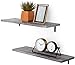 Under.Stated Wall Mounted Shelf with Towel Bar, Removeable Hooks for Kitchen Bathroom Organizer Spice Rack (Grey)