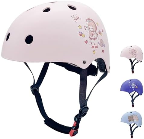 bike helmet girl 11 year old BeBeFun Helmet, Pink, Ages 3-10 Years Adjustable, Multi-Sport Protect your childs head on their next ride with the Thrasher Schwinn Excursion Kid's Bike Helmet,