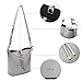ECOSUSI Bucket Bag Women Top Handle Handbags Satchel Purse Tote Bag Shoulder Bag, Grey