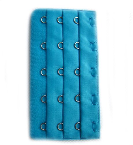 Ewandastore 10 Pcs Assorted Colors 5 Hooks 3 Rows Women Bra Extender Strap