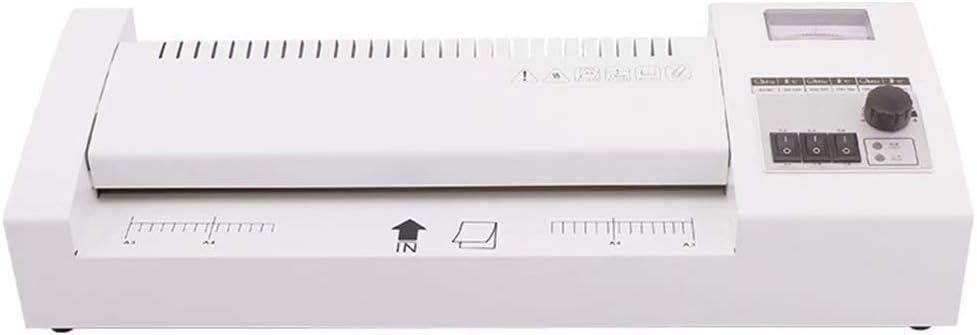 A3 Laminator Thermal Laminator Machine 4 Rollers Quick Warm-up Laminator for Home, School, Office Use,500 * 185 * 100MM