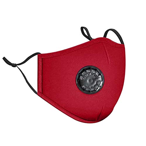 4Pcs Cotton Face Bandana With 8 Interchangeable With Breathing Valve Washable Reusable Durable Dustproof Anti Ha-z-e