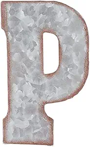 Hobby Lobby Galvanized Metal Letter Symbol Wall Decor - P