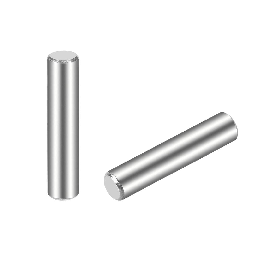 TOP-VIGOR 30Pcs 4mm x 20mm Dowel Pins Shelf Support Pegs, 304 Stainless Steel Cylindrical Shelf Support Pin Fasten Elements Silver Tone