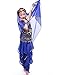 Astage Girls Oriental Belly Dance Sets All accessories Dark Blue L(Fits 9-11 Years)