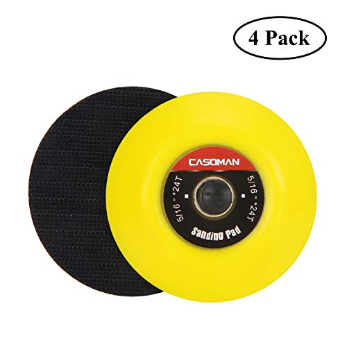 CASOMAN 3Inch DualAction Hook & Loop Fastener Flexible Backing Plate